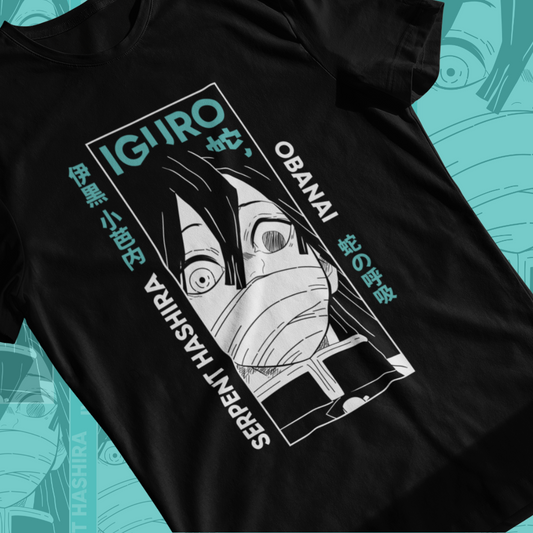Iguro Obanai Demon Slayer T-Shirt | Unisex Serpent Hashira Anime Tee