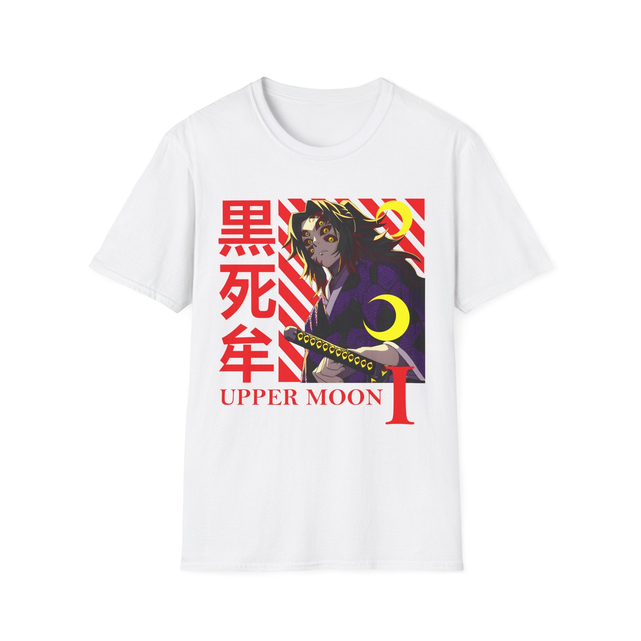 Kokushibo T-hirt, Upper Moon Demon Slayer Anime Shirt Unisex,Kimetsu no Yaiba Villain Tee, Otaku Gift for Boys Girls, Japanese Anime Shirt