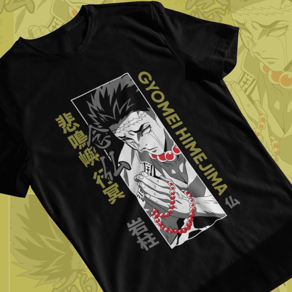 Demon slayer hashira shirt , Gyomei t-shirt anime unisex , T shirt demon slayer gifts for girls boy, Kimetsu no yaiba anime lover shirt