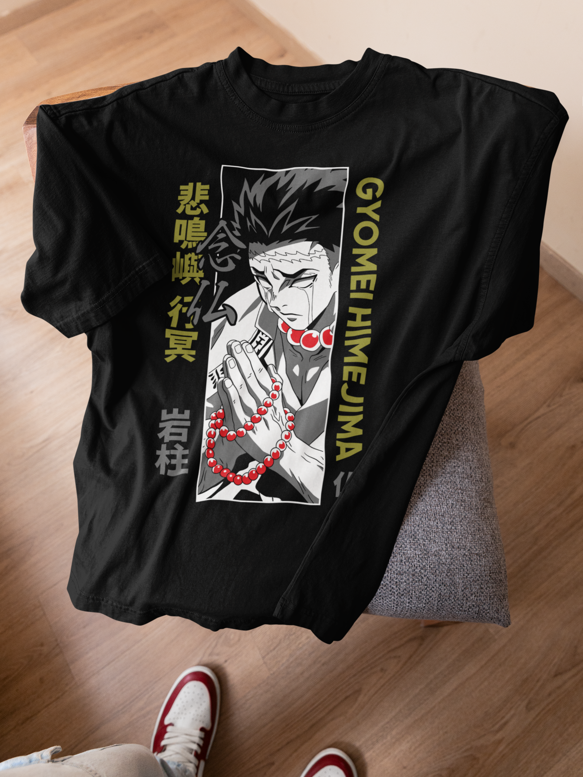 Demon slayer hashira shirt , Gyomei t-shirt anime unisex , T shirt demon slayer gifts for girls boy, Kimetsu no yaiba anime lover shirt