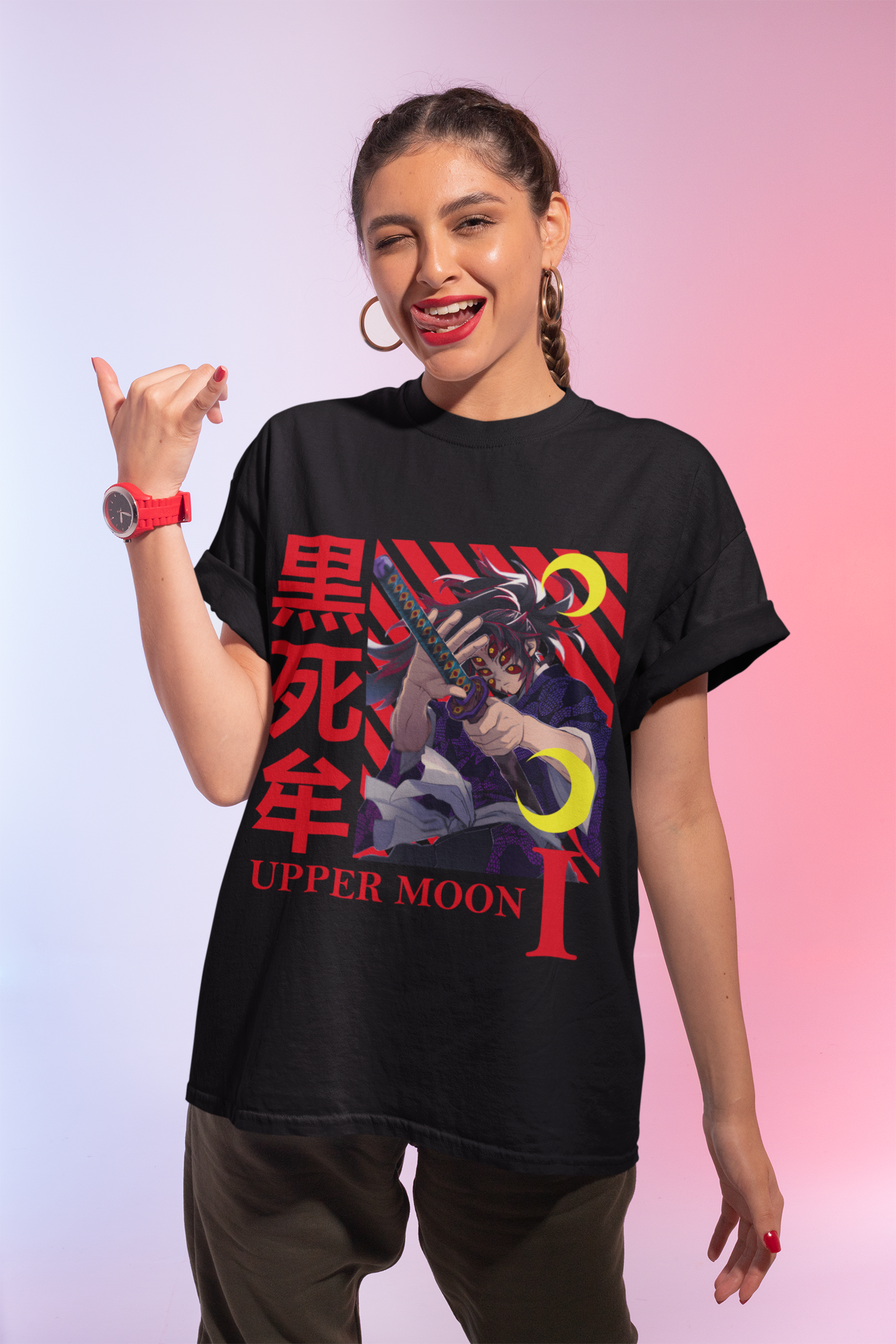 Demon Slayer Kokushibu shirt,  Demon T shirt anime Unisex,  Demon slayer gifts for girls boy, Kimetsu no yaiba anime lover shirt