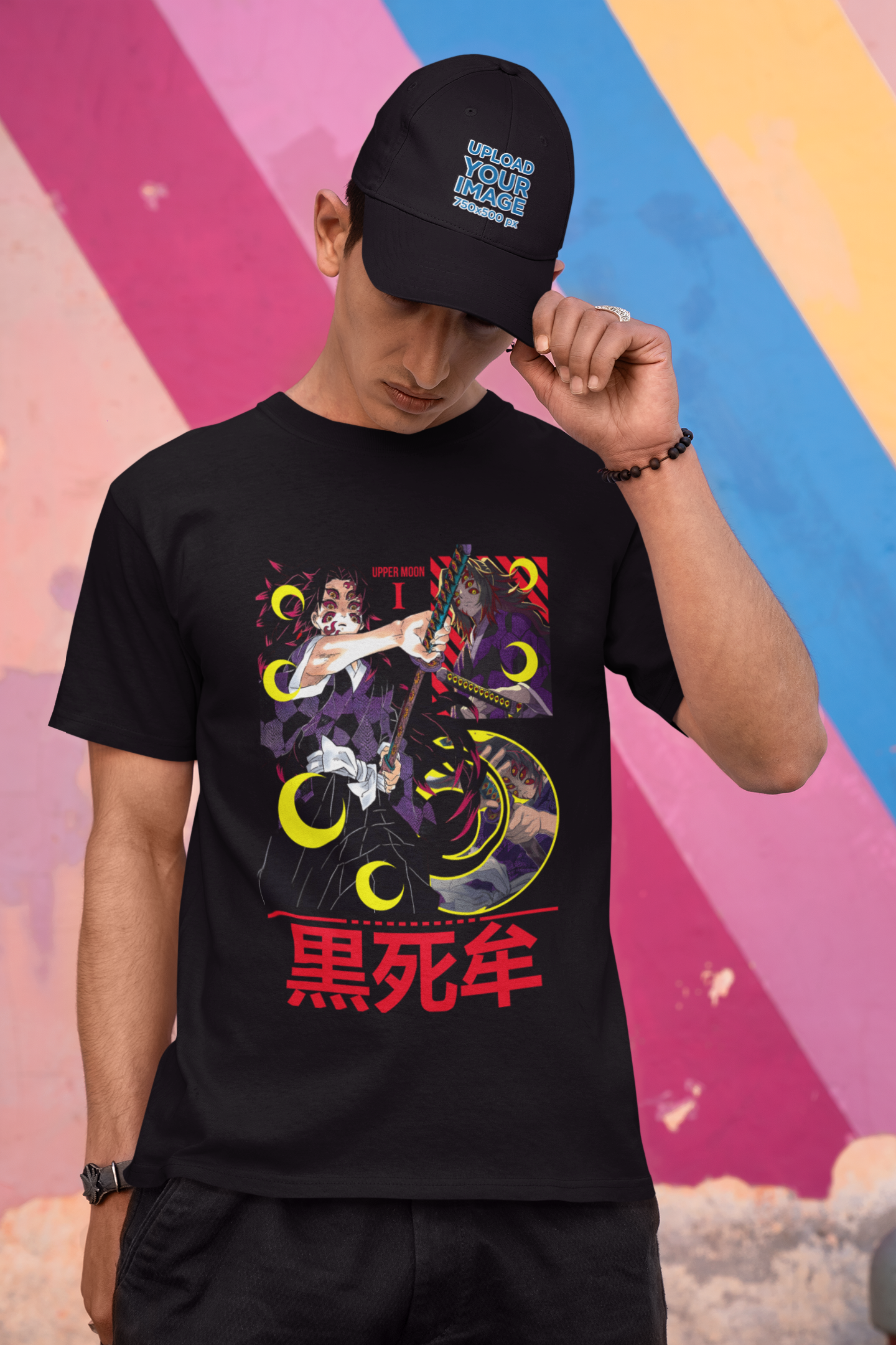 Kokushibo Demon Slayer T-Shirt, Upper Moon Anime Shirt Unisex, Kimetsu no Yaiba Villain Tee, Otaku Gift for Boys Girls, Japanese Anime Shirt