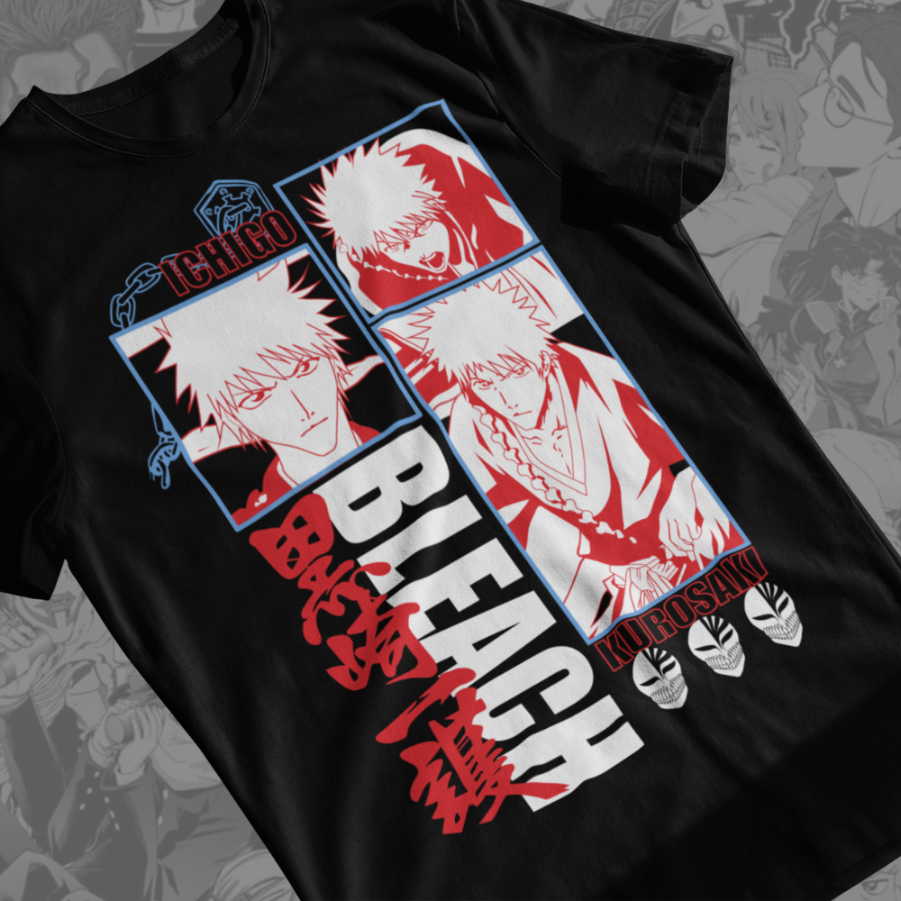 Bleach anime t shirt , Ichigo anime shirt unisex , Soul Reaper Manga Tee, Otaku Anime Gift for Men and Women, Japanese Anime Shirt