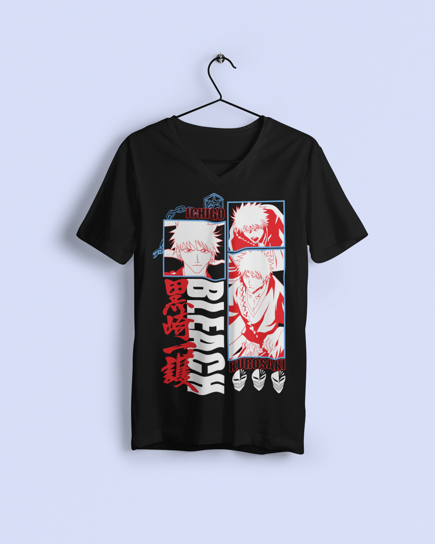 Bleach anime t shirt , Ichigo anime shirt unisex , Soul Reaper Manga Tee, Otaku Anime Gift for Men and Women, Japanese Anime Shirt
