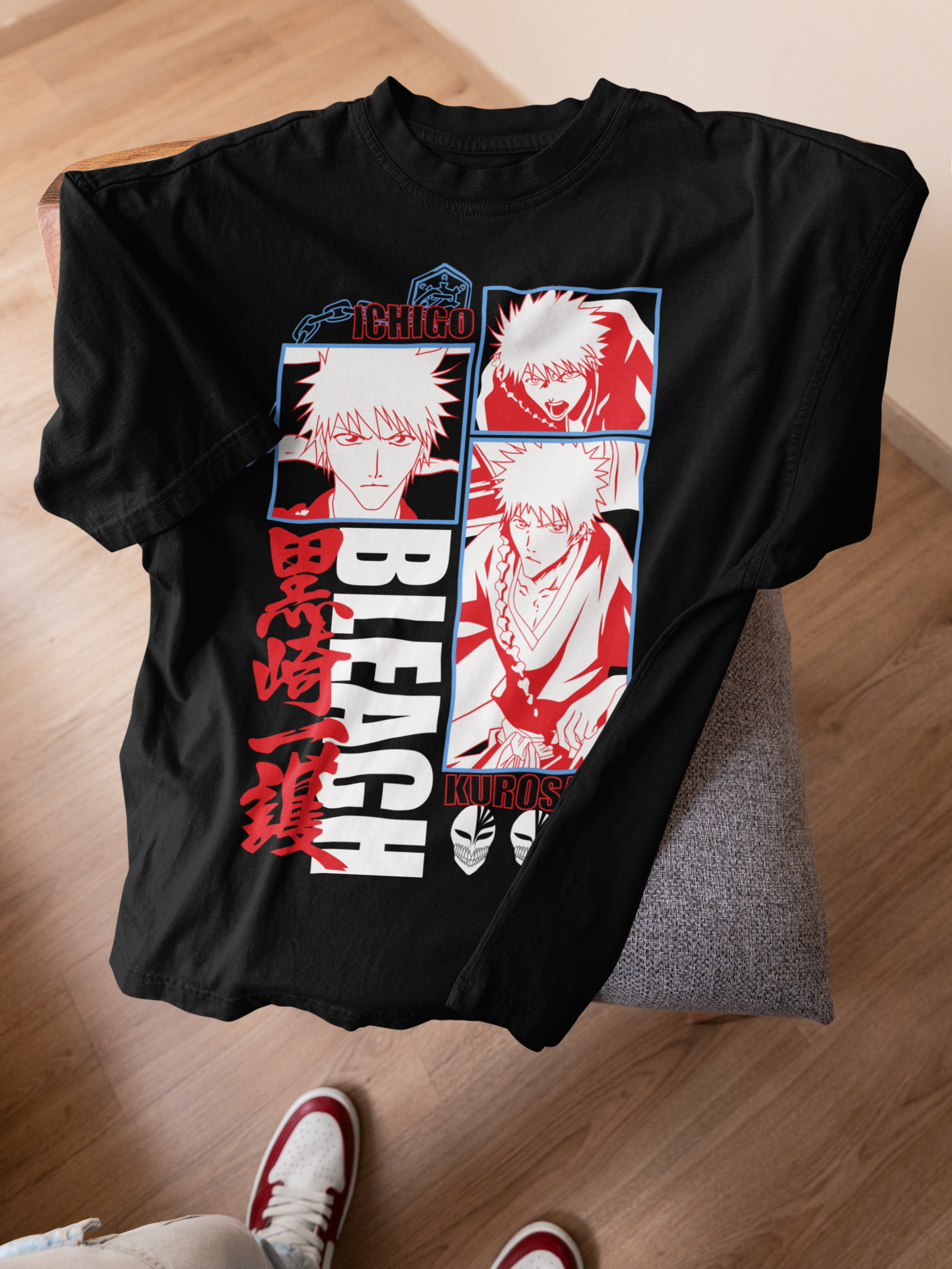 Bleach anime t shirt , Ichigo anime shirt unisex , Soul Reaper Manga Tee, Otaku Anime Gift for Men and Women, Japanese Anime Shirt