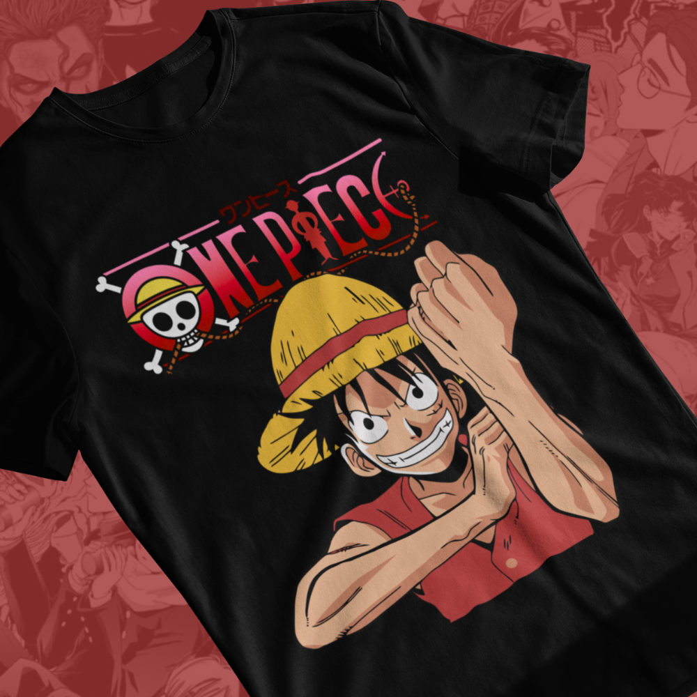 Luffy T-Shirt One Piece, Anime Shirt Unisex, Straw Hat Pirate Tee, One Piece Fan Gift, Japanese Manga Shirt for Men and Women