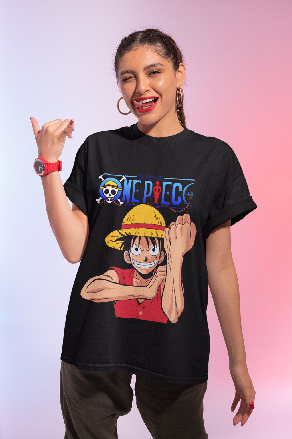 Luffy T-Shirt One Piece, Anime Shirt Unisex, Straw Hat Pirate Tee, One Piece Fan Gift, Japanese Manga Shirt for Men and Women