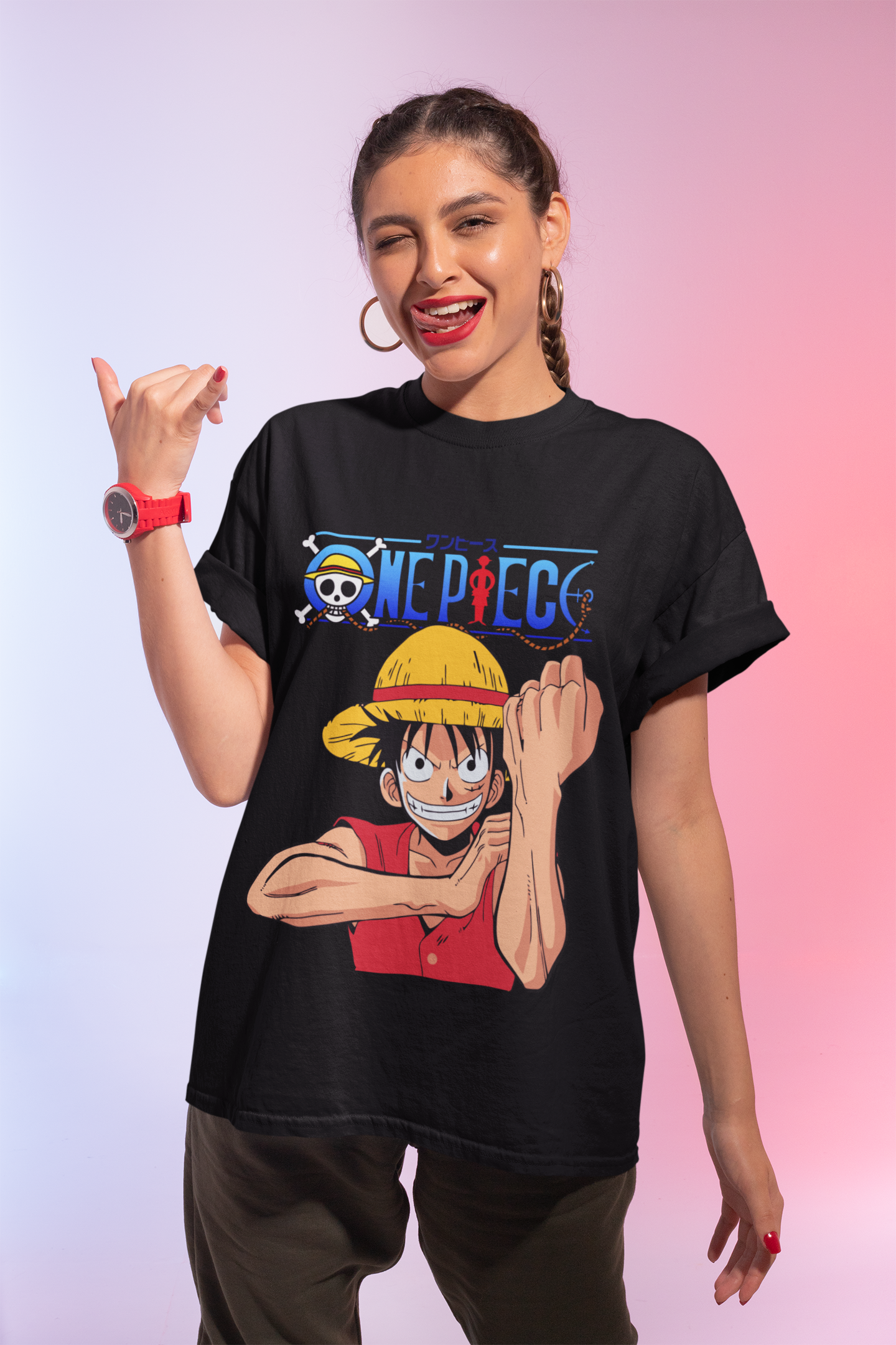 Luffy T-Shirt One Piece, Anime Shirt Unisex, Straw Hat Pirate Tee, One Piece Fan Gift, Japanese Manga Shirt for Men and Women