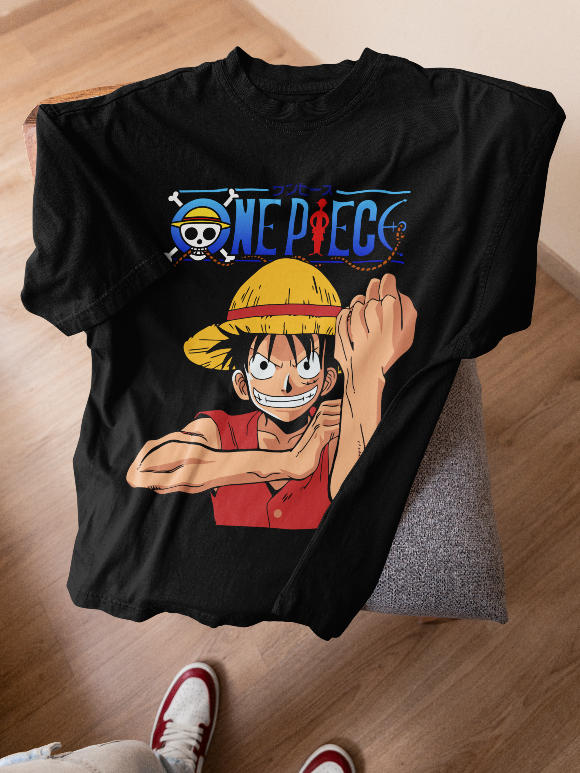 Luffy T-Shirt One Piece, Anime Shirt Unisex, Straw Hat Pirate Tee, One Piece Fan Gift, Japanese Manga Shirt for Men and Women