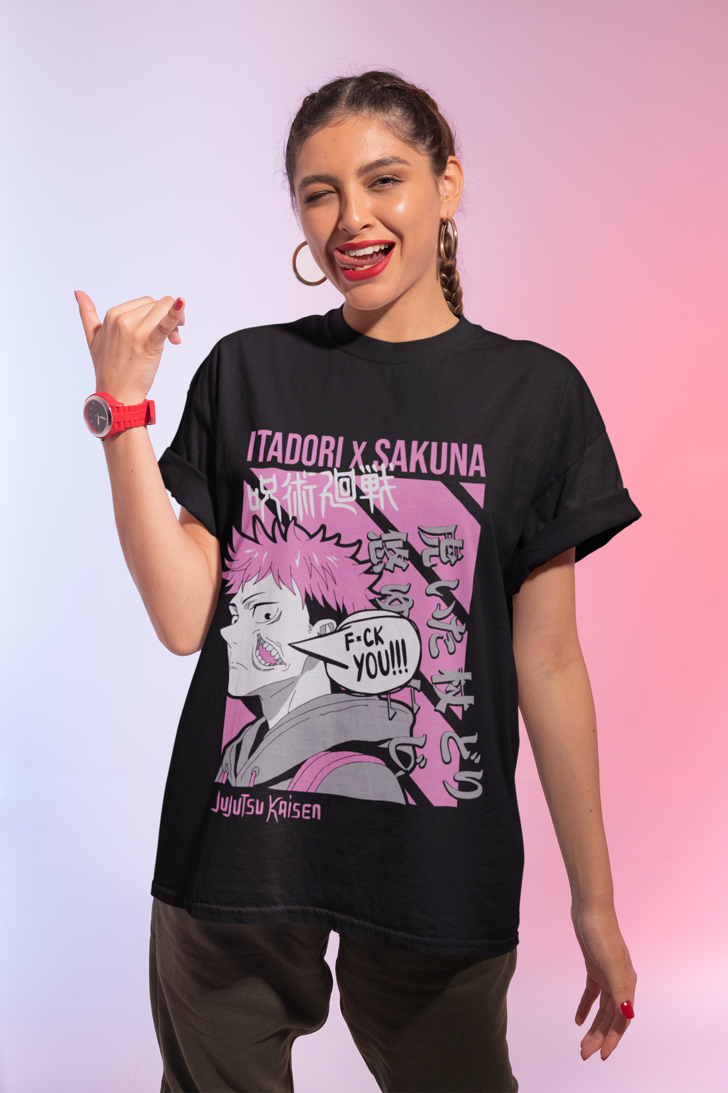 itadori shirt, jujutsu kaisen shirt unisex, sakuna jjk shirt Anime Graphic Tee, Sakuna Manga Shirt, Otaku Gift for Anime Fans Men Women