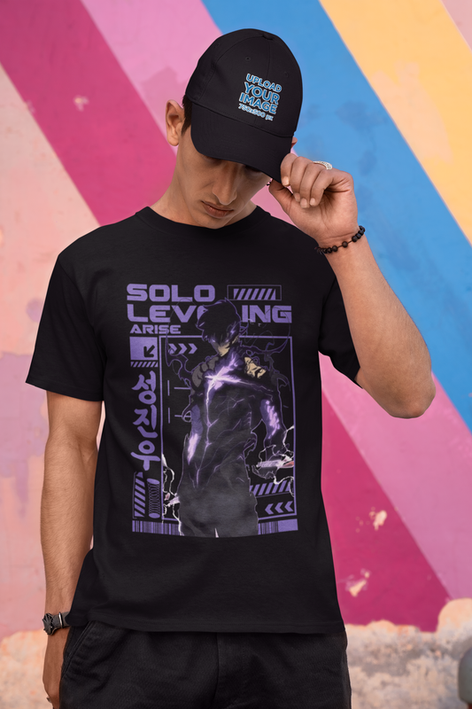 Sung Jinwoo Solo Leveling T-Shirt | Unisex Shadow Monarch Anime Tee