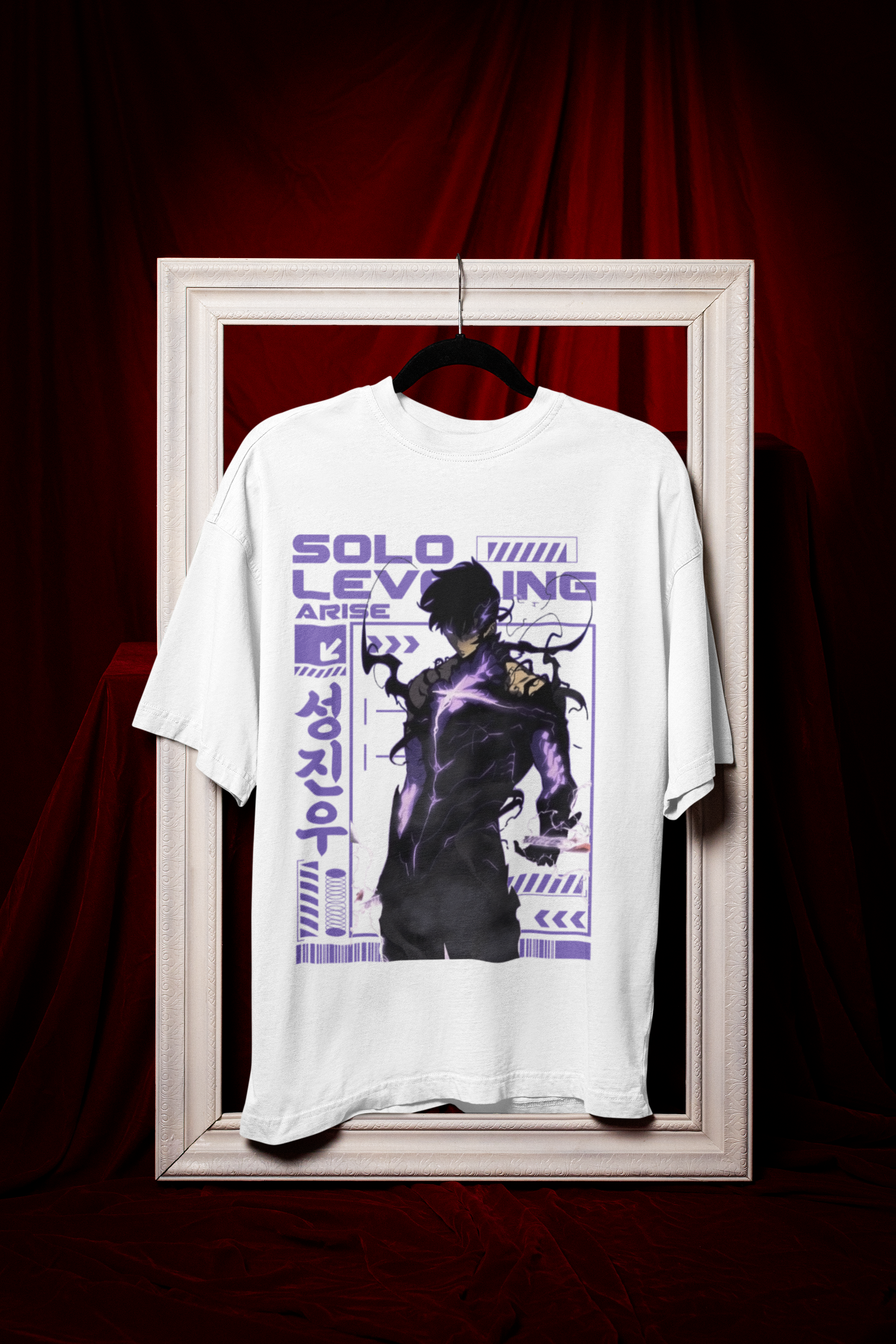 Solo Leveling T-Shirt, Sung Jinwoo Anime Shirt Unisex, Manhwa Graphic Tee, Shadow Monarch Otaku Gift, Korean Anime Shirt for Fans