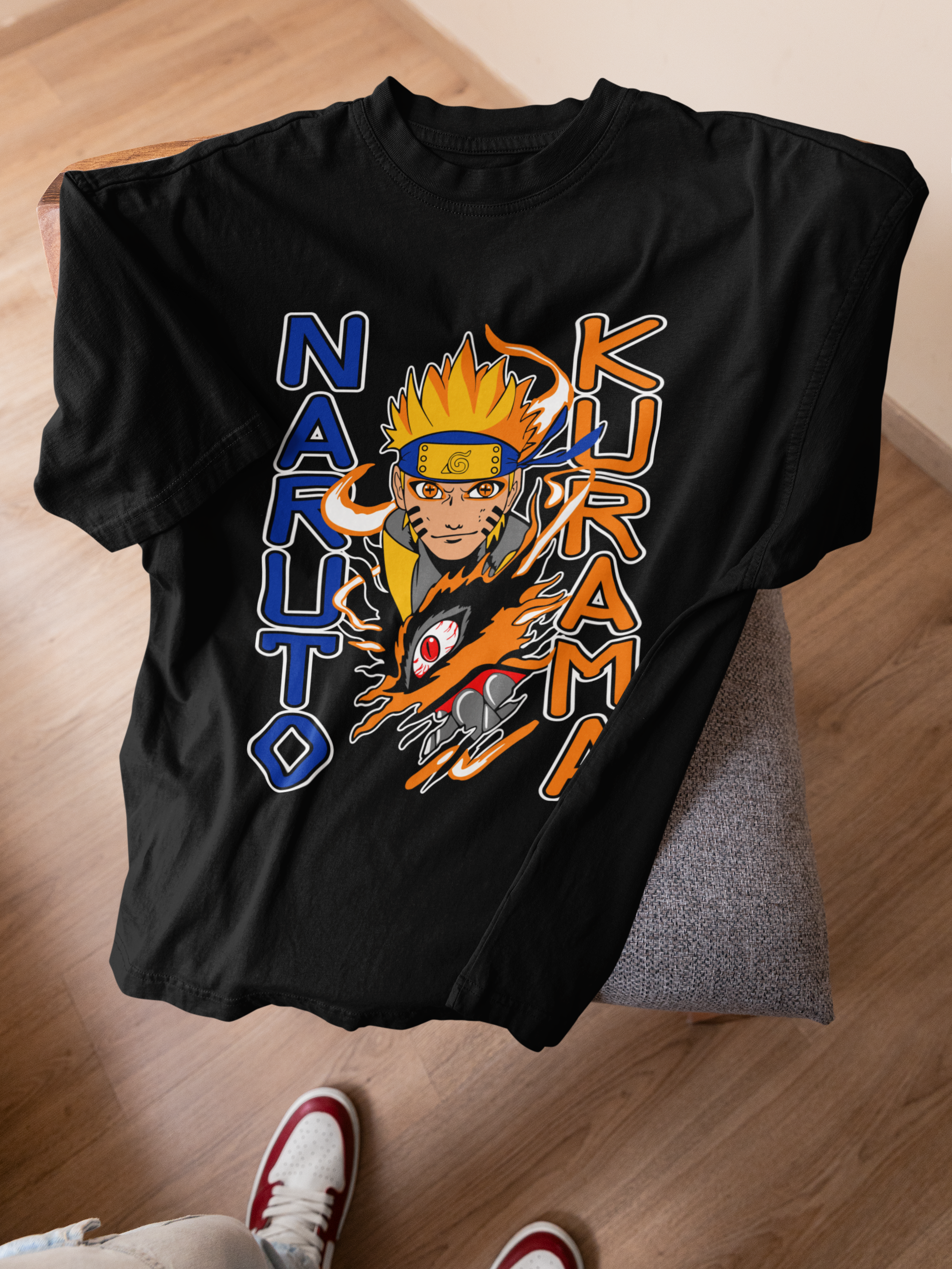 Naruto Black and White T-Shirt, Naruto Graphic Tee Unisex, Shippuden Anime Ninja Shirt, Otaku Manga Tee Gift for Anime Fans Men Women