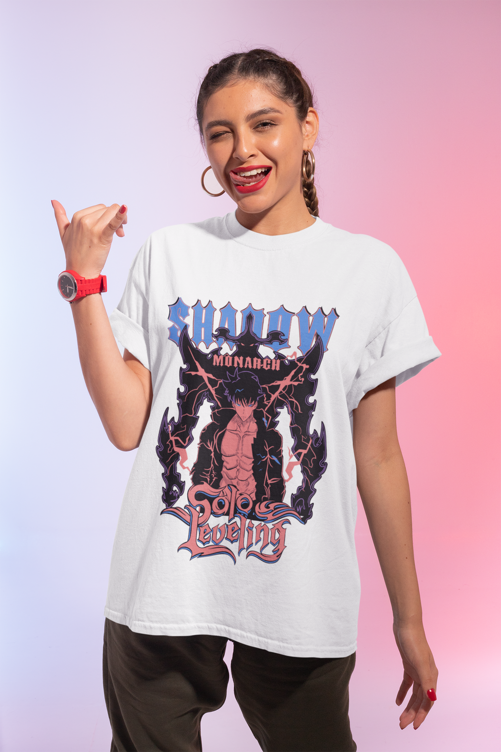 Solo Leveling Jin-Woo T-Shirt, Sung Jinwoo Anime Shirt Unisex, Solo Leveling Arise Tee for Otaku Fans, Korean Manga Inspired Shirt