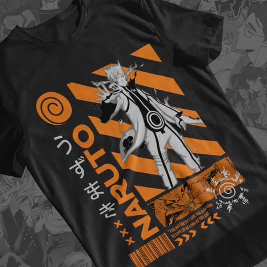 Naruto Black and White T-Shirt | Unisex Anime Tee for Shippuden Fans
