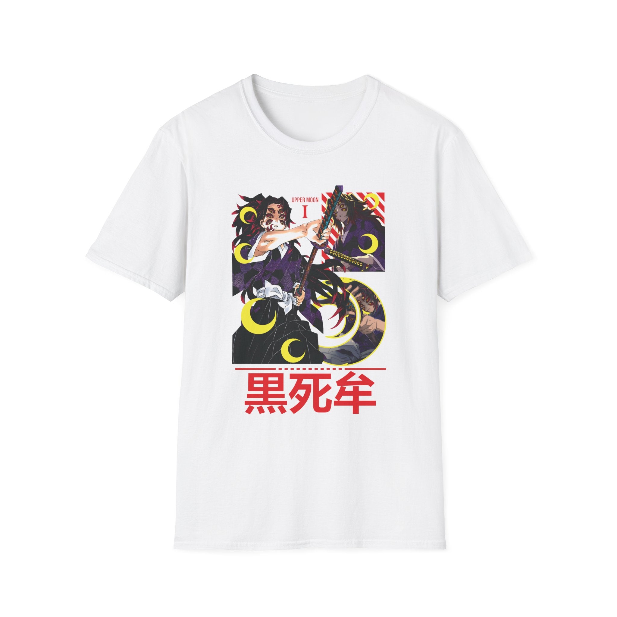 Kokushibo Demon Slayer T-Shirt, Upper Moon Anime Shirt Unisex, Kimetsu no Yaiba Villain Tee, Otaku Gift for Boys Girls, Japanese Anime Shirt
